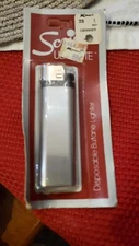 Vintage NEW in PACK 80's Cigarette Lighter Brushed Silver Scripto KMART Butane