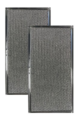 Grease Microwave Range Hood 7-3/4 X 15 X 3/32'' Air Filter Factory Filters 2-Pack