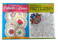 Floral Patterns  Collector's Curio Cabinet Book Adult Kids Coloring Books 2 Pk