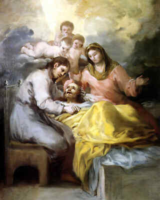 Sketch for the Death of Saint Joseph Painting by Francisco Goya 8x10'' Art Print
