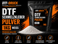 DTF Pulver Schmelzkleber 1KG Wei&szlig; | Transferdruck Textildruck DTF Kleber