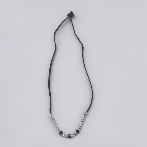 YOROZU ISBN Necklace Leather x Beads