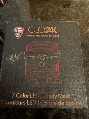 GLO24K 7 Color LED Beauty Mask open box 
