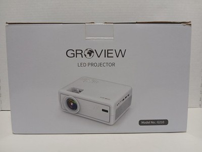 Groview LED Bluetooth Projector Model G210 1080 HD Portable New