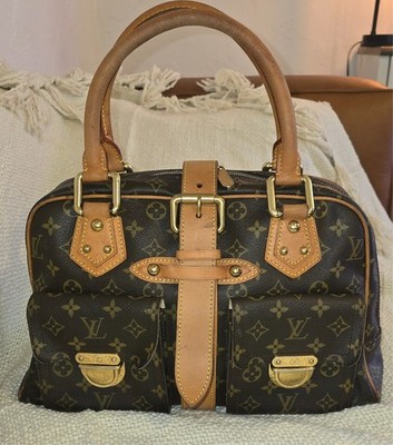 AUTHENTIC Louis Vuitton Manhattan GM Bag - Large Monogram Satchel