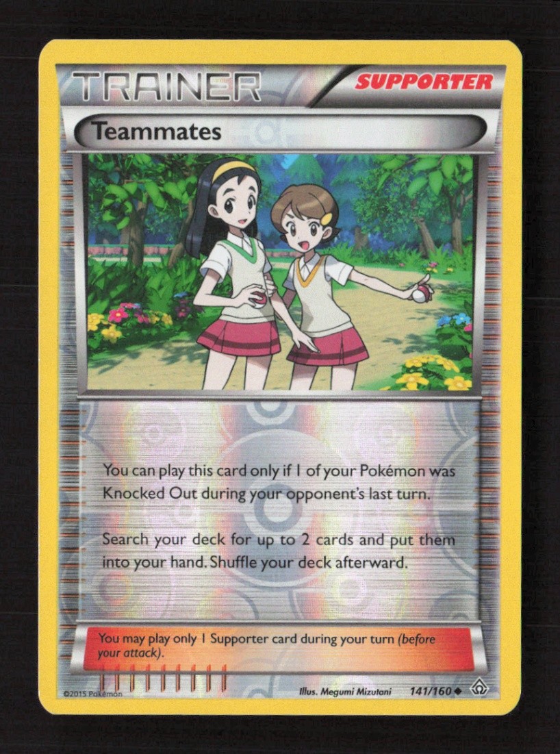 Teammates Uncommon Reverse Holo XY - Primal Clash 141/160 LP Pokémon TCG