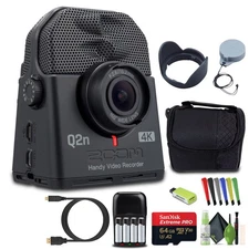 Zoom Q2n-4K Handy Video Recorder,  4K/30P UHD Video Bundle With Accessories