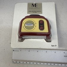 Modern Expressions Mini Retro Radio FM Hi-Fi Sound Auto Scan Reset New..
