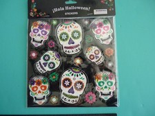 Day of the Dead SUGAR SKULLS Stickers - Sealed Pack Free Shipping