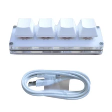 4-Key USB Mini Mechanical Keyboard DIY Custom Shortcut Macro Programmable Keypad