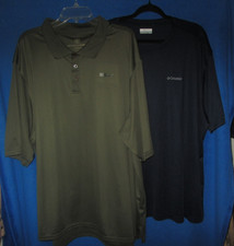 lot-2 Men's Boy Scouts of America SS Polo Shirt /Columbia t-shirt sz 4XL Big Man