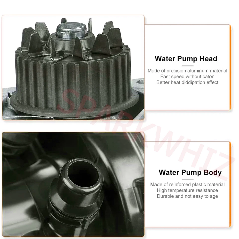 Conjunto de carcasa termostato bomba de agua para VW Golf Passat Tiguan AUDI A3/S3 A4 Foto 4 de 4