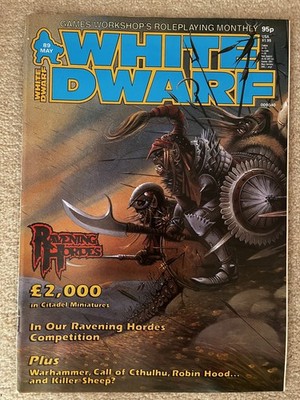 The White Dwarf Magazine Issue #89 Games Workshop Citadel Miniatures 1987 VGC GW