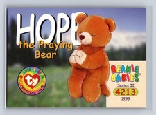 1999 Ty Beanie Babies II #181 Hope the Praying Bear