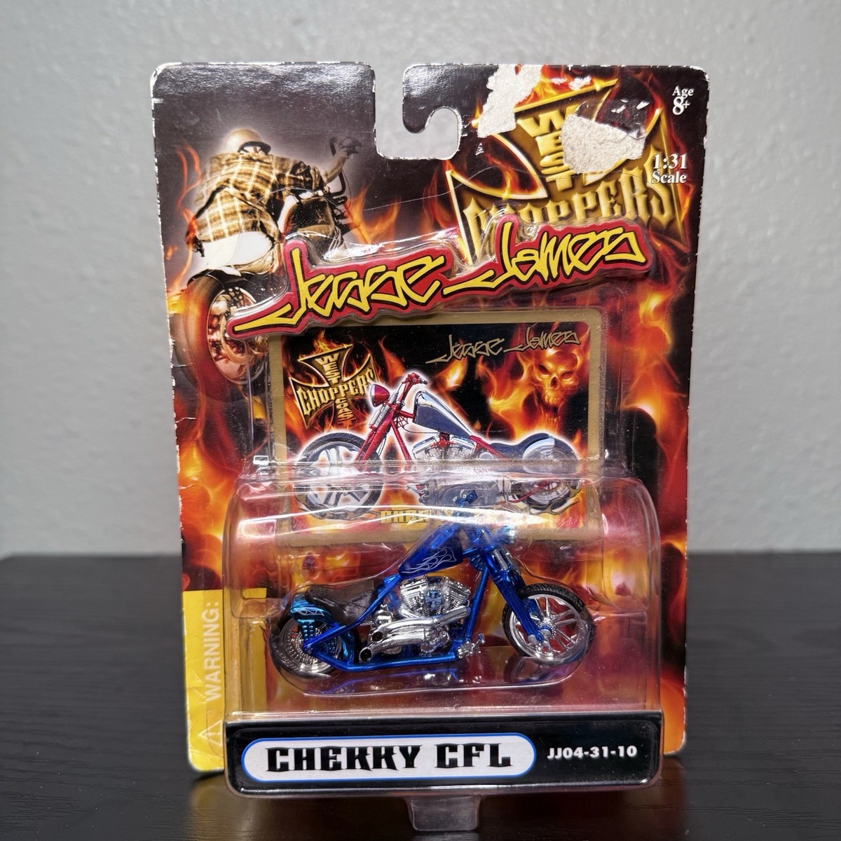 JESSE JAMES WEST COAST CHOPPERS 1/31 CHERRY CFL Motorcycle NIP W