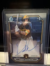 2026 Bowman Chrome Daniel Dickinson 1st Bowman AUTO On Card Brewers Prospect