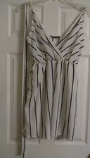 Womens SHEIN Dress Striped Dress Size 8-10 M Black White Striped Spaghetti Strap