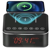 Wi-fi Hidden Nanny Bluetooth Speaker, Alarm Clock  &  Phone Charger Read