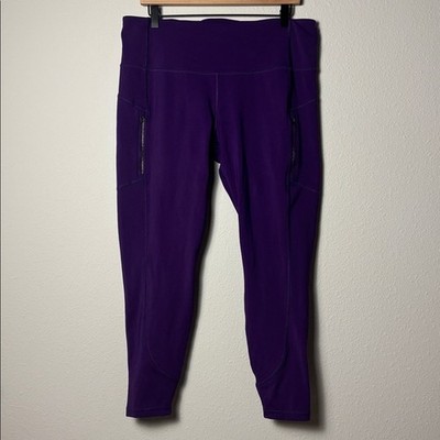 Athleta Rainier Tight Plush Supersonic Basalt Violet Purple