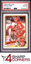 1984 O-PEE-CHEE #229 HAKAN LOOB RC FLAMES PSA 8