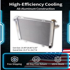 3-Rows Aluminum Radiator fits 1991-1993 Dodge D250 D350 W250 W350 5.9L L6 Diesel