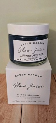 Earth Harbor Glow Juice Refining Enzyme Mask 60ml 2oz Red Seaweed Fruit New