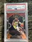 2020-21 Select Anthony Edwards RC Red White Orange Shimmer Concourse #61 PSA 9