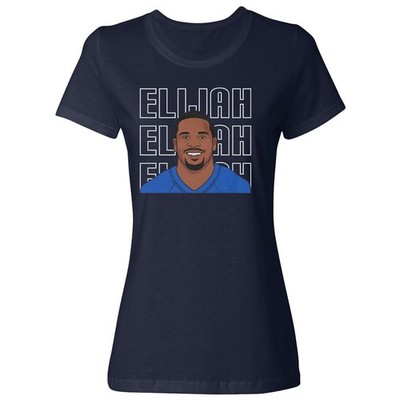 Elijah Inspired Stacked Graphic - Chatman Tribute Ladies' Crewneck T-Shirt