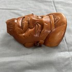Unique Japanese Carved Wooden Ebisu Mask Seven Lucky Gods  — photo 3