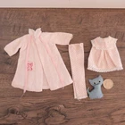 VTG BARBIE SKIPPER DOLL DREAMTIME PINK ROBE PJ's PAJAMAS CAT  #1909