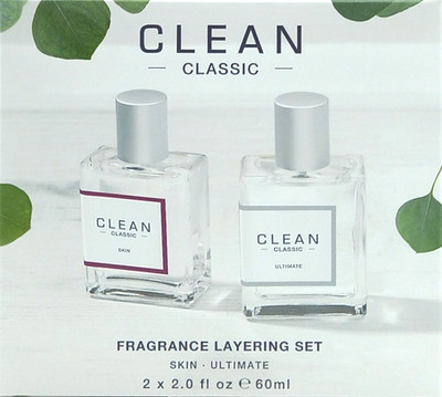 CLEAN CLASSIC SKIN/ULTIMATE 2 PCS SET EAU DE PARFUM SPRAY UNISEX 2.0 Oz / 60 ml