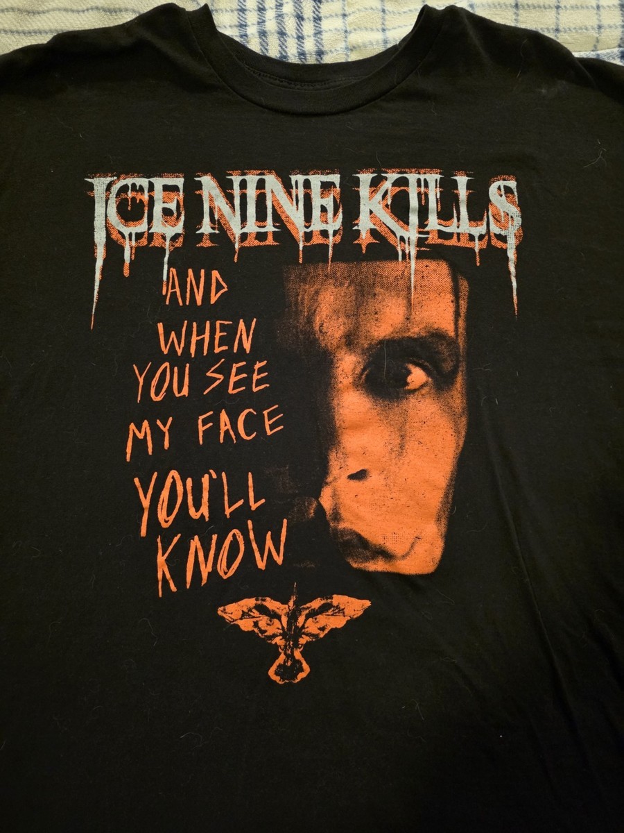 Ice Nine Kills x The Crow Metalcore Band Graphic T Shirt Black