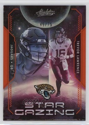 2023 Panini Absolute Star Gazing Orange Spectrum 45/75 Trevor Lawrence 13hf