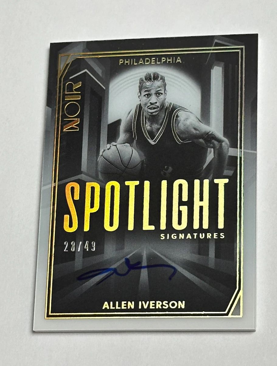 【本日まで】2016-17 Noir Allen Iverson /75 Panini Allen Iverson Basketball Original Sports Trading Cards for