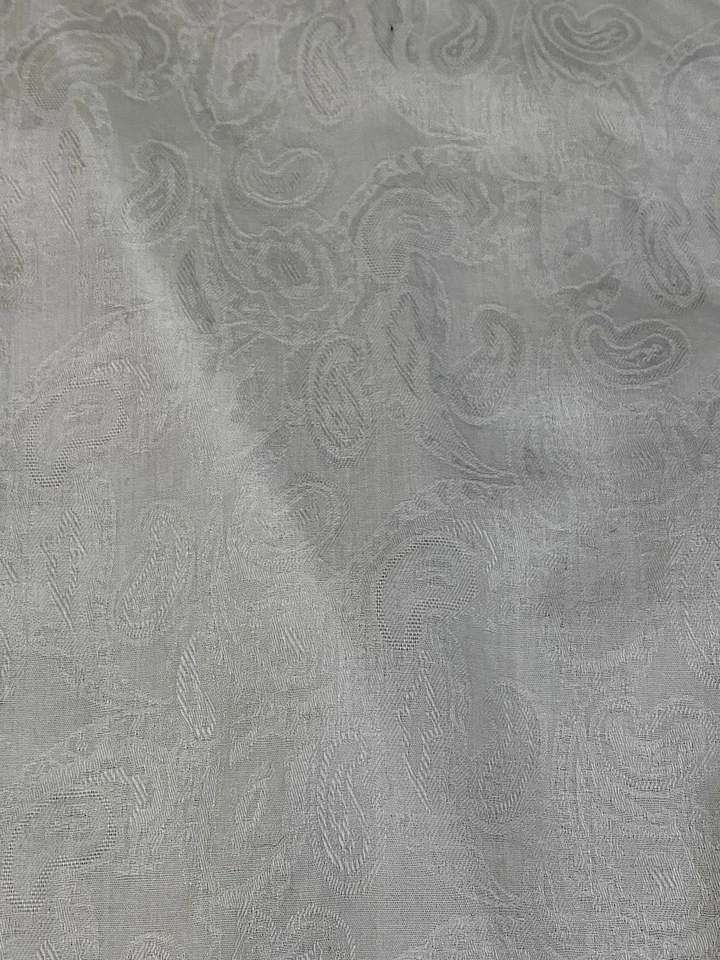 Camisa Steven Land Trim Fit Para Hombre 18 34/35 Puño Francés Paisley Jacquard Blanco Foto 4 de 4