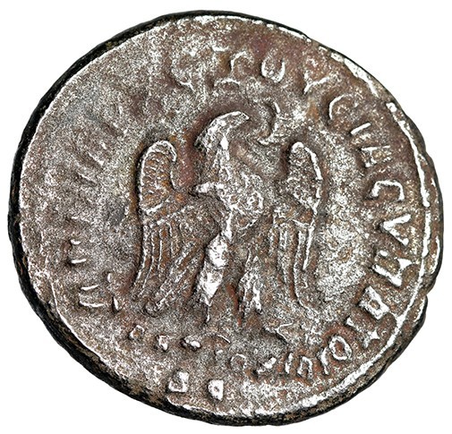 EAGLE Large Silver Billon Roman Coin w COA Wings Open TETRADRACHM Certified