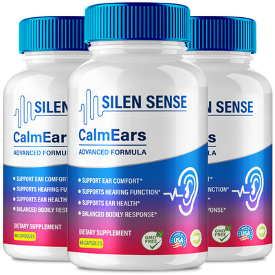 (3 Pack) Silen Sense Calm Ears, Premium Formula For Clear Hearing & Ear Support