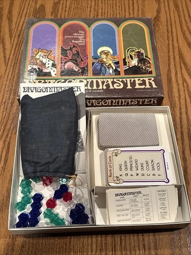 Vintage Dragonmaster Fantasy Card Game 1981 E.S. Lowe Milton Bradley Complete
