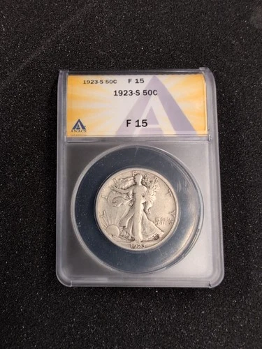 1923 S Walking Liberty Half Dollar F15