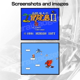 Super Mario USA(Bros. 2) & Adventure Island II 2 Nintendo Famicom/FC [Japan NES]