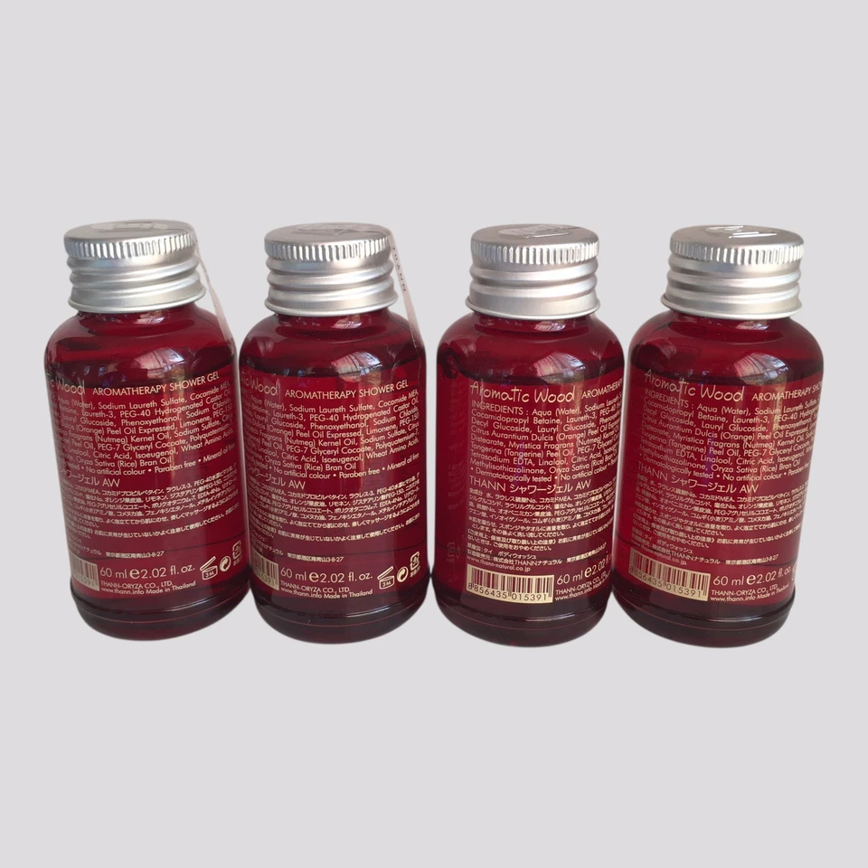 THANN Aromatic Wood Collection Travel Set of 4, 2.02 OZ (60 ml) each, New Sealed - Image 2 of 4