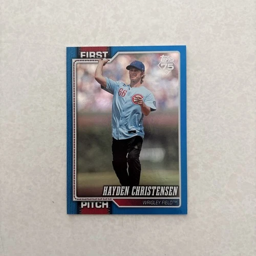2026 Topps Series 2 Hayden Christensen First Pitch Blue /150! SP! Chicago Cubs!