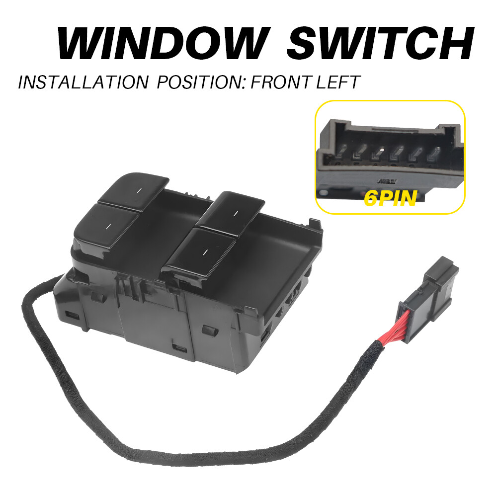 Master Power Window Switch Front Left for 17-2020 Tesla Model 3 M3 108103701F M