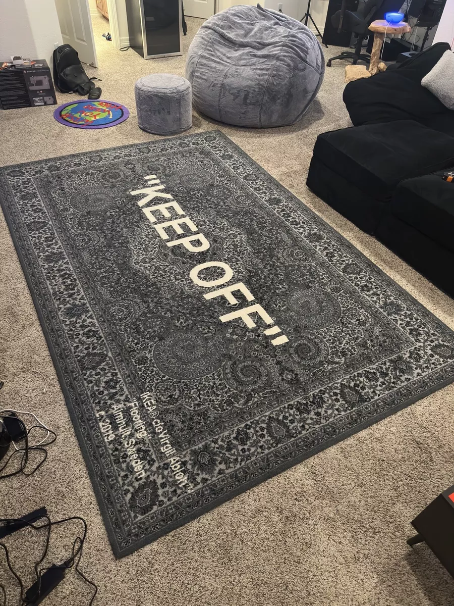 Virgil Abloh x IKEA "KEEP OFF" Rug200x300 CM Grey/White Off White  NEW Never Open