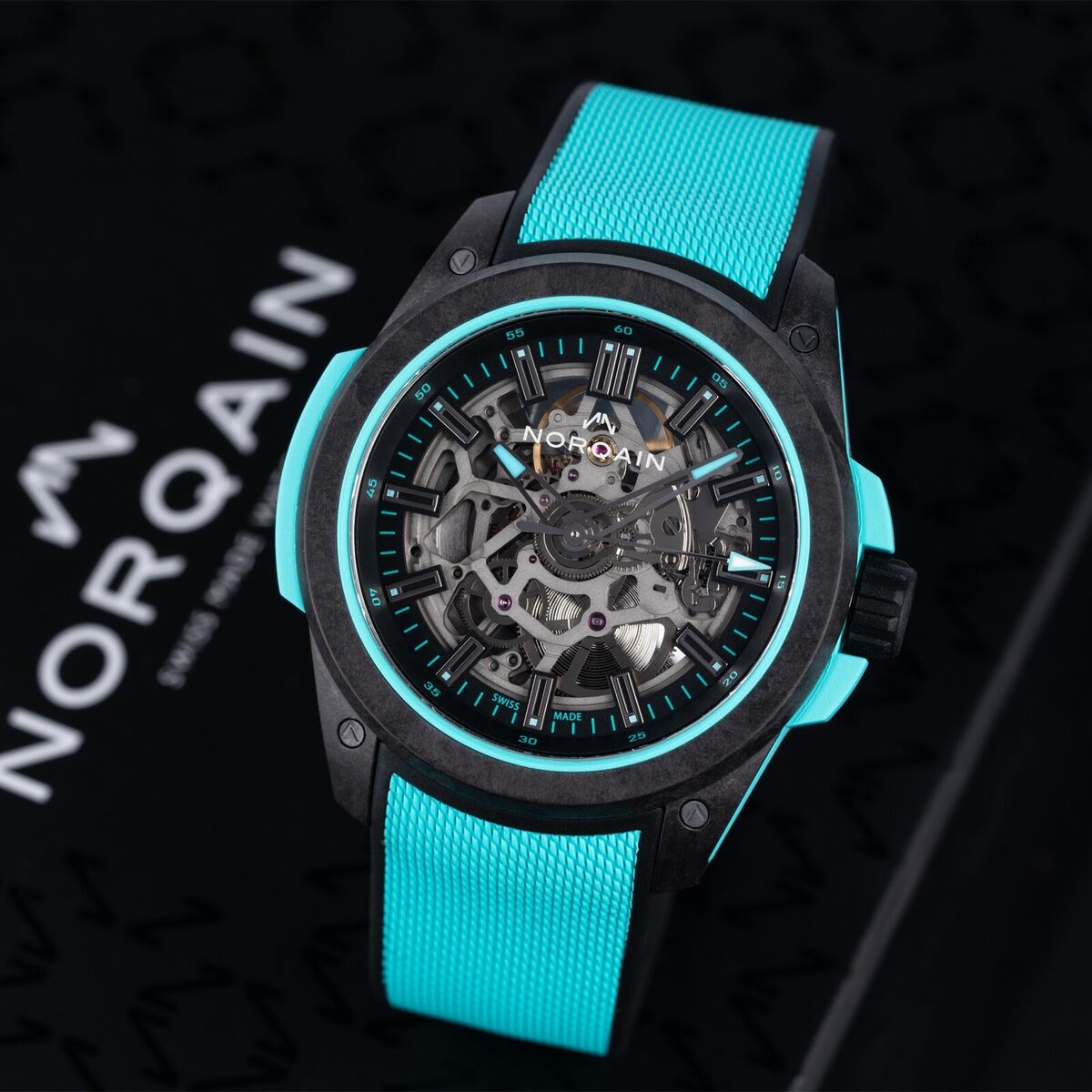 Norqain Wild One Skeleton Tiffany Turquoise 42mm Norqain Wild One Skeleton Tiffany Turquoise 42mm