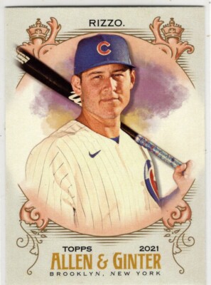 2021 Topps Allen & Ginter Baseball Anthony Rizzo No. 47 Chicago Cubs