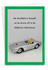 1 Funny Father's Day Card with Envelope - Children's Inheritance C9240FDG
