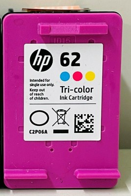 Nuevo Genuino HP 62 Tri-Color Cartucho de tinta, Envy 5646 E-Todo en Uno NB  88818299229 | eBay