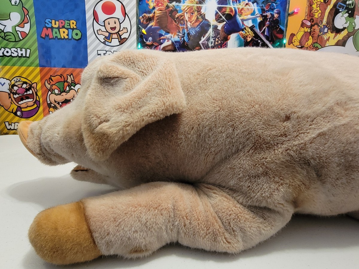 Old 3FT Rare Steiff Molly Plush Pig Hog Boar Ear Tag Button Old 3FT Rare Steiff Molly Plush Pig Hog Boar Ear Tag Button