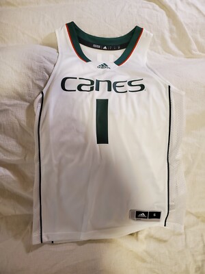 AUTHENTIC Miami Hurricanes Swingman Adidas Basketball Jersey